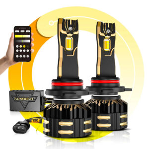 🆕9012/HIR2 LED Headlight Bulbs 110W 25000LM GX Bi-Color Smart Series, with App Control Via Bluetooth & Dual Color Switchback | 2 Bulbs — 9012/HIR2 / -