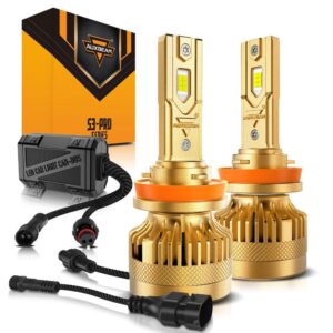 🆕Dual Decoder CAN-BUS Error Free S3 Pro Series 12V 24000LM 120W LED Headlight Bulbs 6500K Cool White — (2pcs) H11/H9/H8 / 2pcs