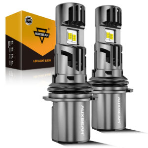 ๐9004/HB1 LED Headlight Bulbs Q50 Series Dual Turbo Fans 130W 36000LM 6500K Cool White| 2 Bulbs โ 9004/HB1 / -