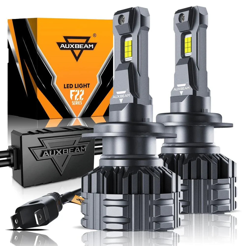 H7 LED Headlight Bulbs 110W 24000LM F22 Series High Brightness 6500K Cool White | 2 Bulbs — H7 / -