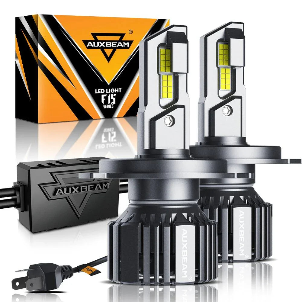 H4/HB2/9003 LED Headlight Bulbs 90W 20000LM F15 Series 20% Smaller Size 6500K Cool White | 2 Bulbs — H4/HB2/9003 / -