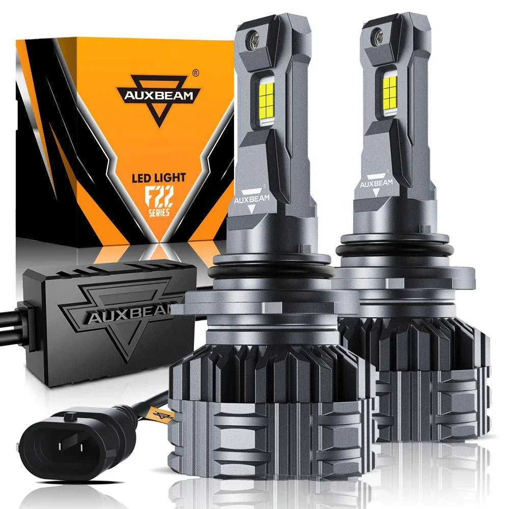 9006 LED Headlight Bulbs 110W 24000LM F22 Series High Brightness 6500K Cool White | 2 Bulbs — 9006 / -