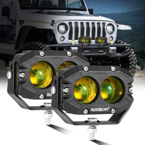 R4 Series | 4 Inch 60W LED Pods Amber Spot Driving Light — 2Pcs Pod Lights