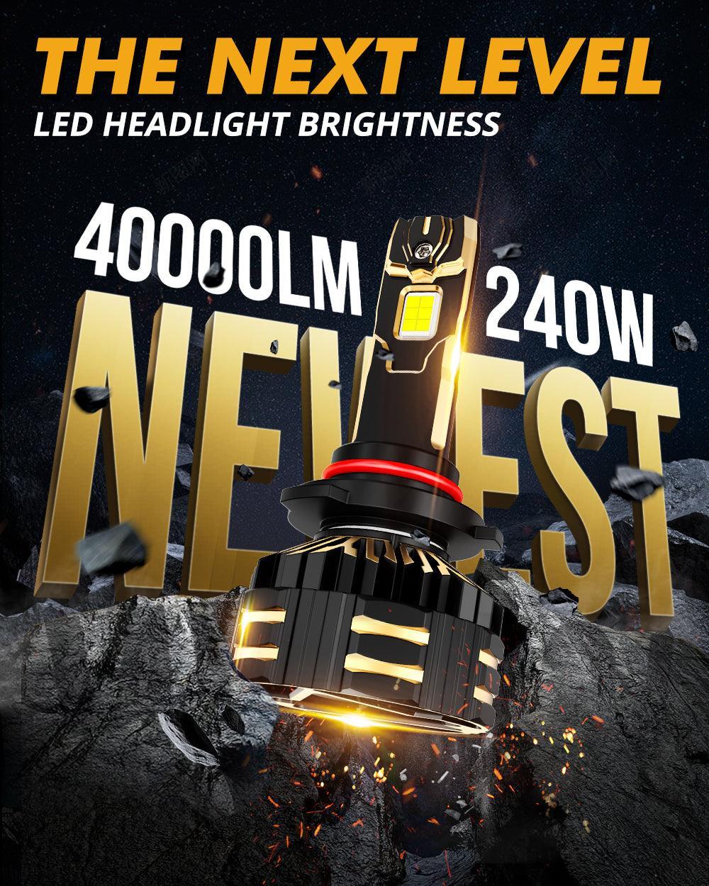 ๐9005/HB3 LED Headlight Bulbs 240W 40000LM GX-ULTRA Series 6500K Cool White | 2 Bulbs โ 9005/HB3 / - - Image 2