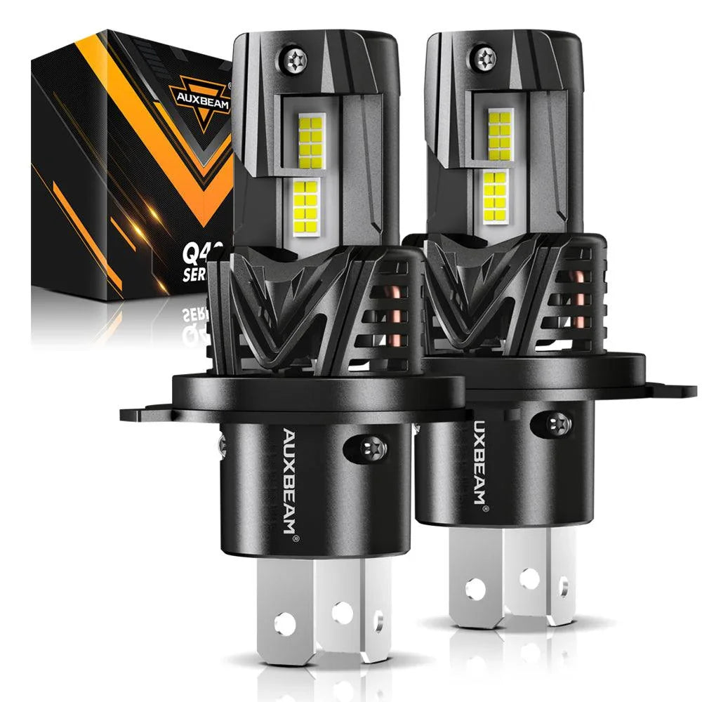 ๐H4/9003 LED Headlight Bulbs Q40 Series Ultra-High Brightness 120W 30000LM 6500K Cool White | 2 Bulbs โ H4/9003 / - / -