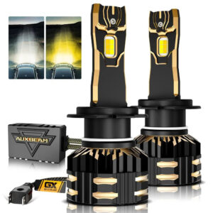H7 LED Bulb Fog Lights/Low Beam Lights 110W 25000LM GX Bi-Color Series High Power & Brightness Dual Color Switchback | 2 Bulbs — H7 / -
