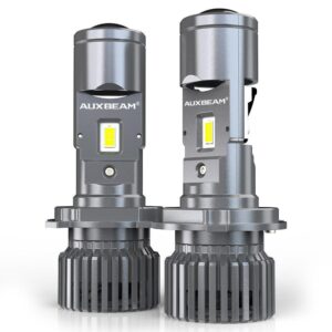 H4 LED Headlight Bulbs 110W 10000LM Mini Bi-LED Projector Lens Headlight 6000K Cool White | 2 Bulbs — LHD