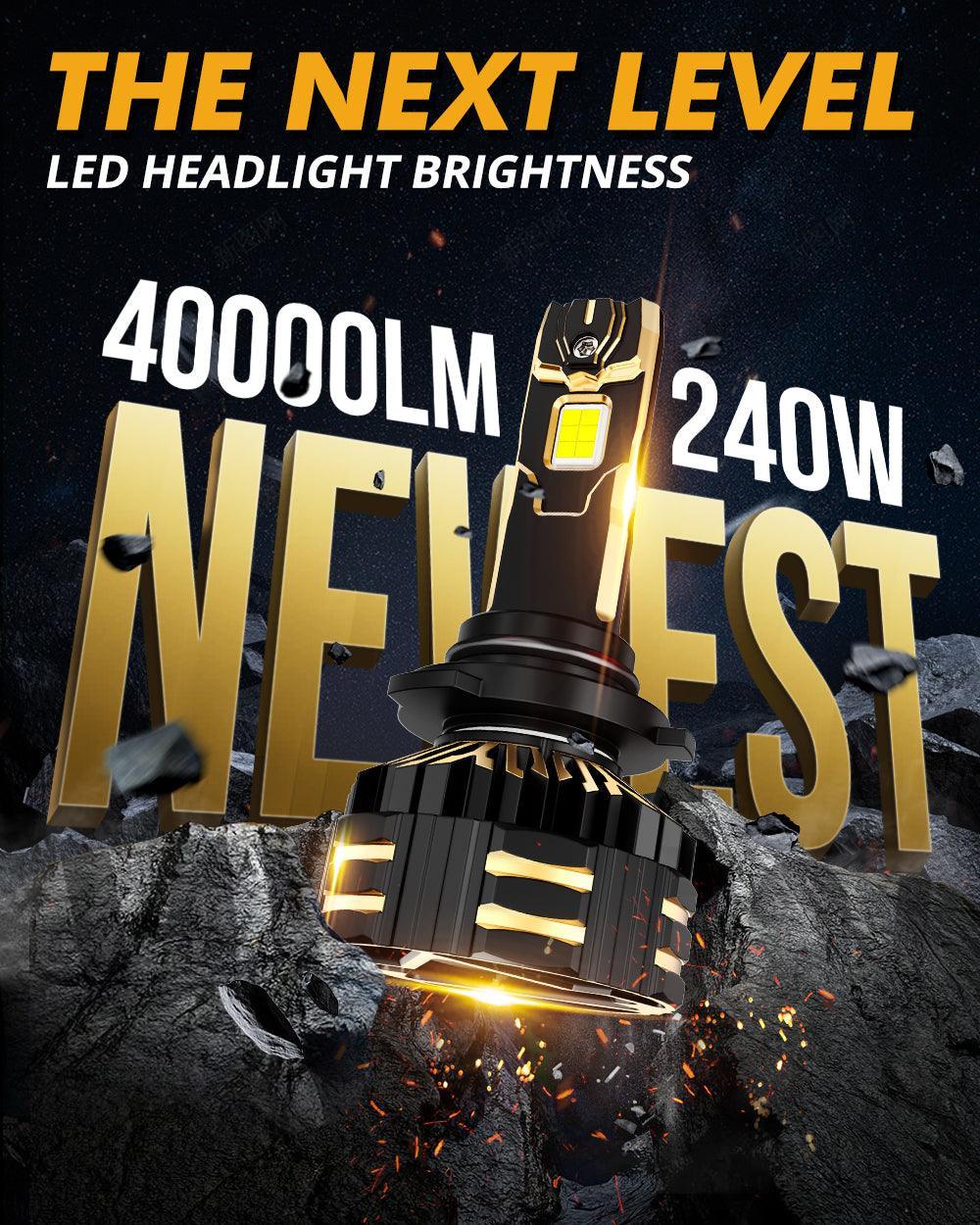 ๐9006/HB4 LED Headlight Bulbs 240W 40000LM GX-ULTRA Series 6500K Cool White | 2 Bulbs โ 9006/HB4 / - - Image 2