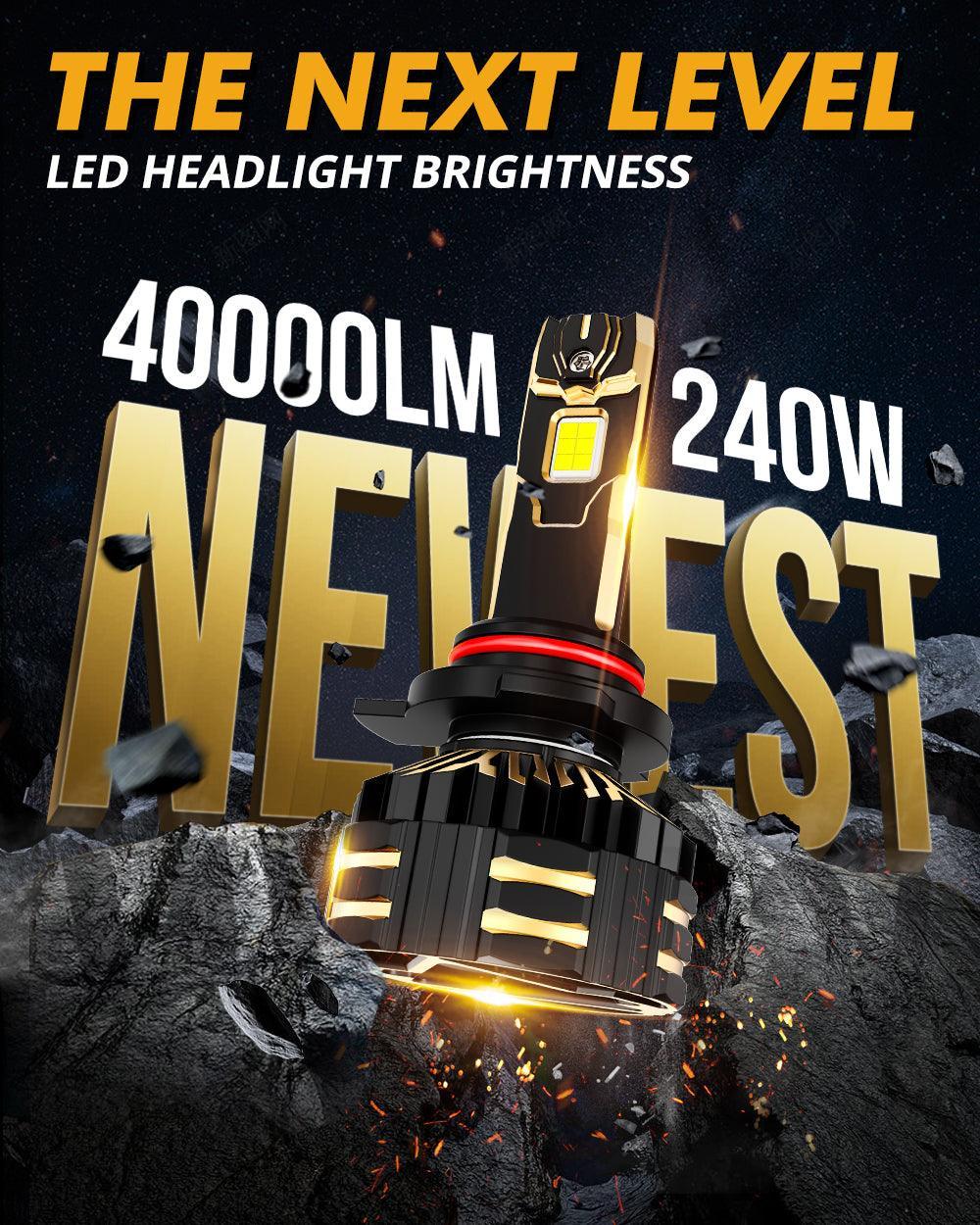 ๐9012/HIR2 LED Headlight Bulbs 240W 40000LM GX-ULTRA Series 6500K Cool White | 2 Bulbs โ 9012/HIR2 / - - Image 2