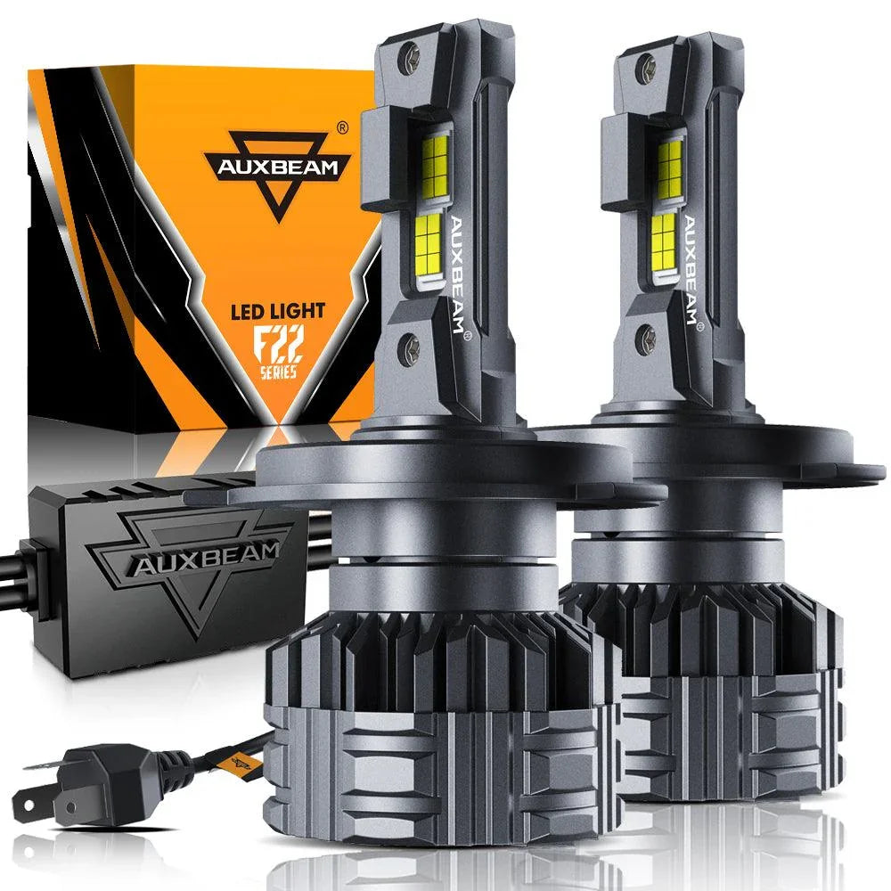 H4 LED Headlight Bulbs 110W 24000LM F22 Series High Brightness 6500K Cool White | 2 Bulbs — H4 / -