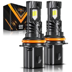 🆕9007/HB5 LED Headlight Bulbs Q40 Series Ultra-High Brightness 120W 30000LM 6500K Cool White | 2 Bulbs — 9007/HB5 / -