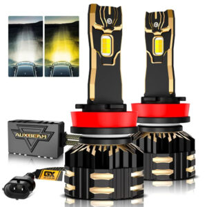 H11/H9/H8/H16JP LED Bulb Fog Lights/Low Beam Lights 110W 25000LM GX Bi-Color Series High Power & Brightness Dual Color Switchback | 2 Bulbs — H11/H9/H8 / -