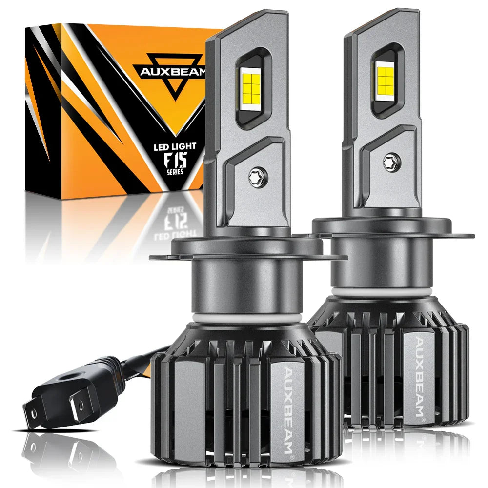 H7 LED Headlight Bulbs 90W 20000LM F15 Series 20% Smaller Size 6500K Cool White | 2 Bulbs — H7 / -