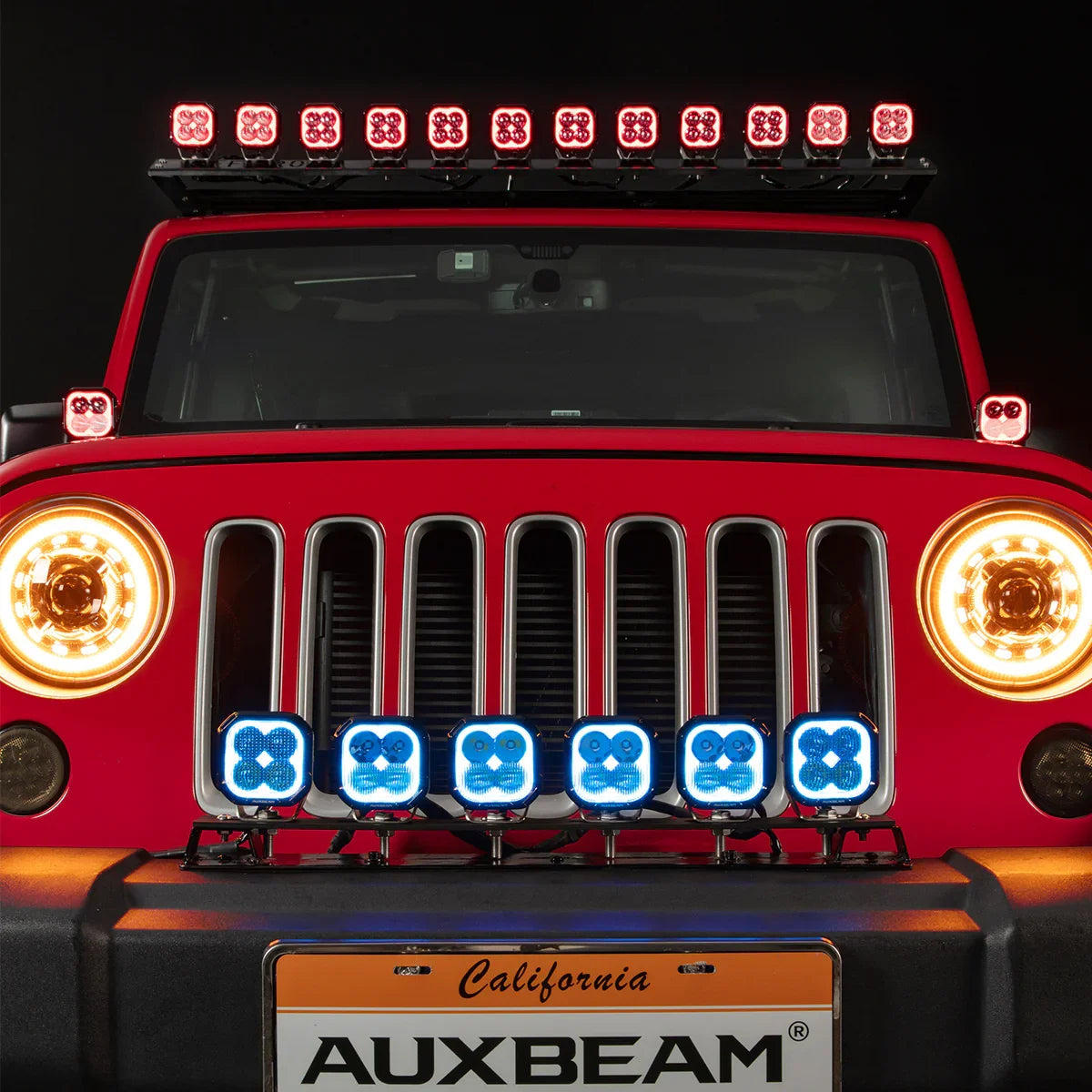 Color Play Series 3 Inch 116W RGB LED Pod Lights Flood Off Road Lights With 8 Backlight Options — 2Pcs Pod Light / Without Black Covers - Image 2