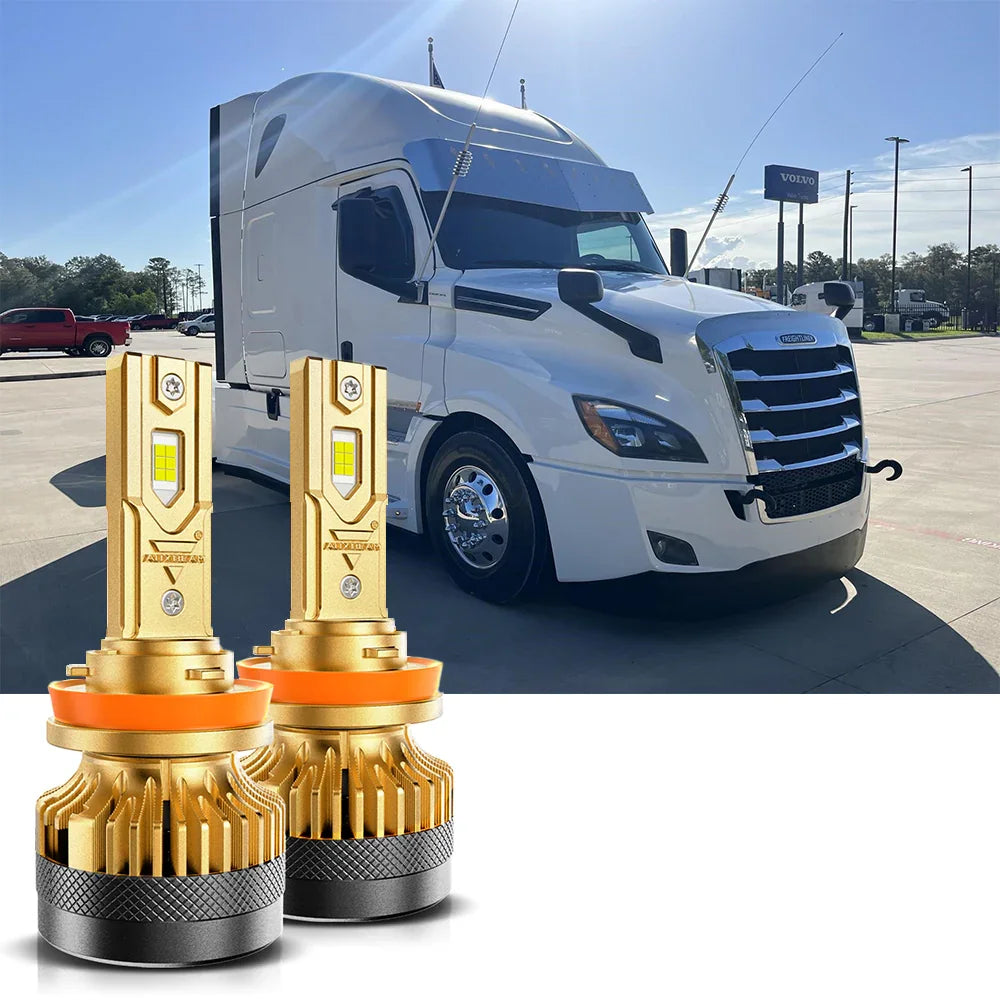 2019 Freightliner Cascadia H11 LED Headlight Bulbs Bundle — H11 High Beam - Image 2