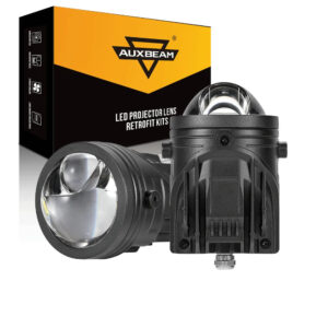 2 Inch 80W Bi-LED Projector Lens Fog Light 6000K Hyperboloid Lens Fog Light With High Beam Auxiliary Beam For Toyota | 2 PCS/Set — (2pcs) Fog Light [Toyota Bracket]