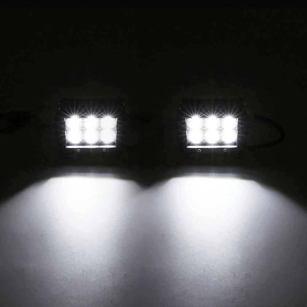 (2pcs/set) 4 inch 36W Flood Beam Off-road LED Work Light bar - Image 2