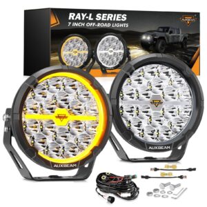 RAY-L Series 7/9 Inch Dual DRL Offroad LED Driving Lights — 7 Inch / without Covers