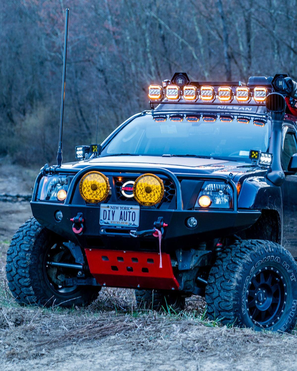 XP-ULTRA Series 5 Inch 174W LED Side Shooter Pod Lights with White DRL&Amber Turn Signal Light — 2Pcs Pod Light - Image 2