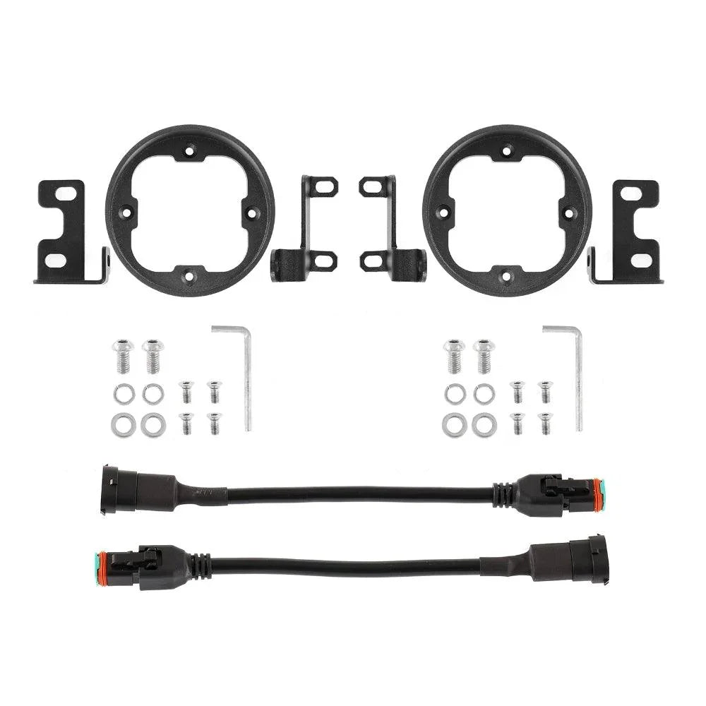 3" LED Pods Mounting Brackets Flush Mount Brackets Compatible with Toyota Tacoma Tundra 4Runner — Only Mounting Brackets - Image 2