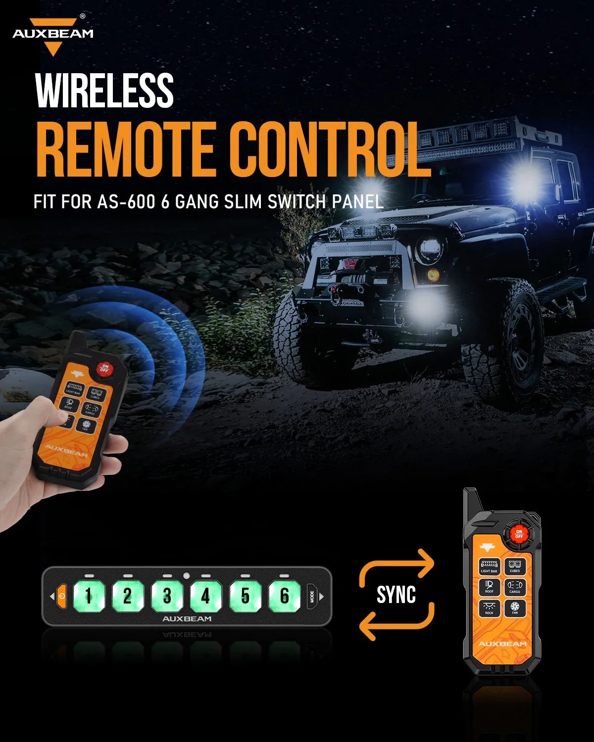 6 Gang Wireless Remote Control Only for AS-600 Switch Panel — 1 PCS - Image 5