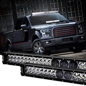 NEW 12"/22"/32"/42"/52" 5D-PRO Series Light Bars with DT Wiring Harness Kit For 2016 Ford F150 — 52"