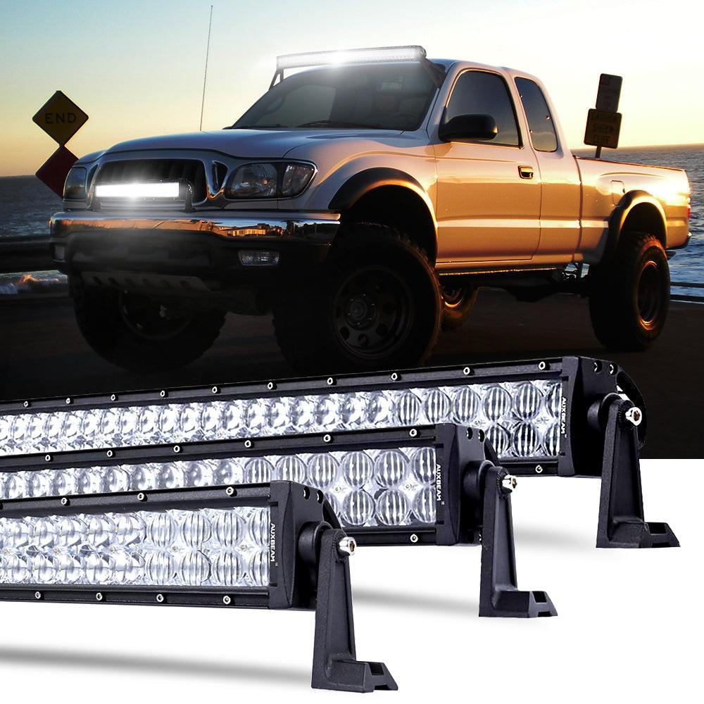 22 Inch-52 Inch 5D Series Straight/Curved Combo Beam Double Row LED Light Bar for 2004 Toyota Tacoma — Straight / 50"-288W