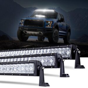 22 Inch-52 Inch 5D Series Straight/Curved Combo Beam Double Row LED Light Bar for 2016 Ford F150 — Straight / 32"-180W