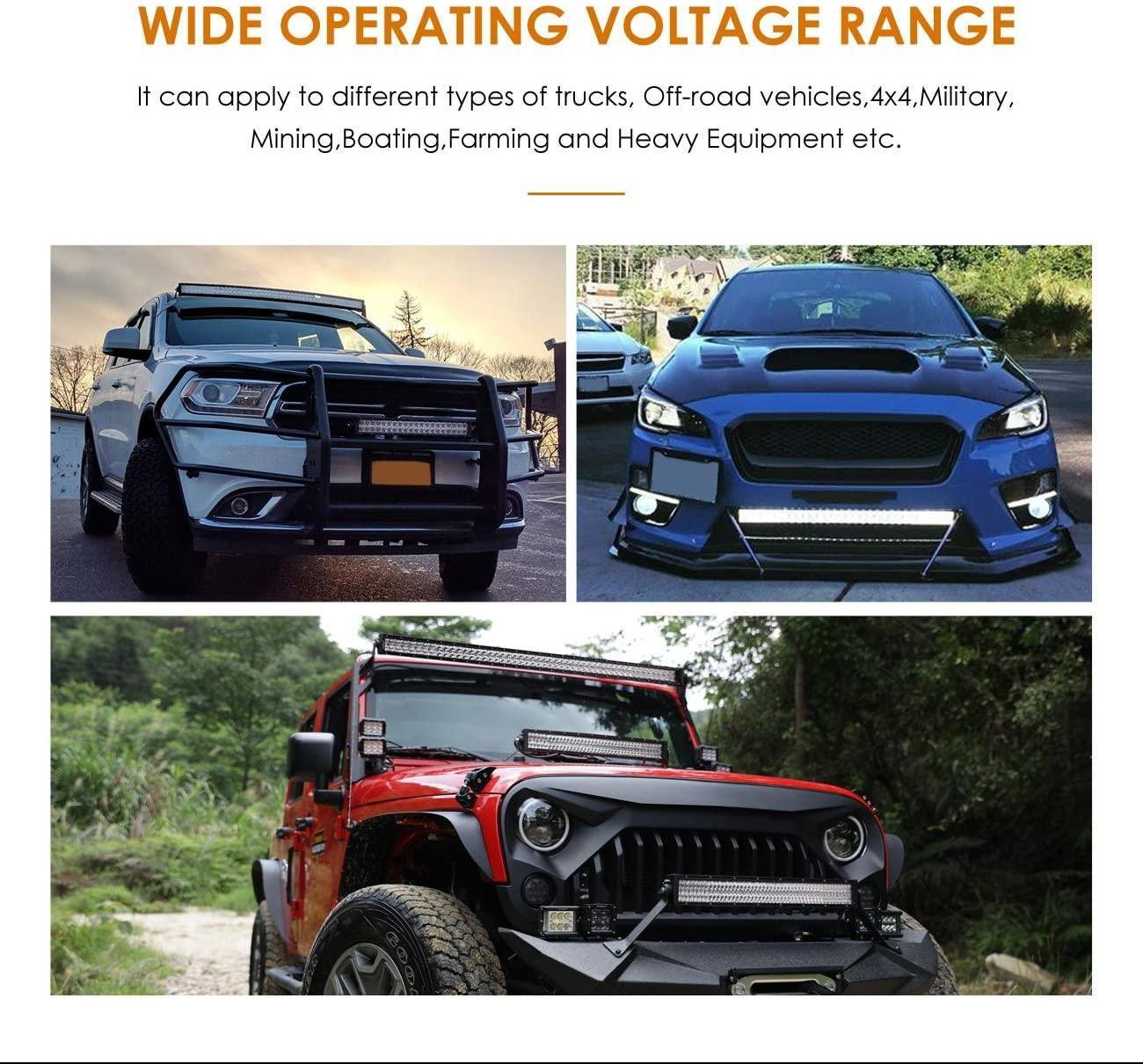 5D Series Straight/Curved Off Road Led Light Bar For 2002 Ford F150 — Straight / 52"-300W - Image 2
