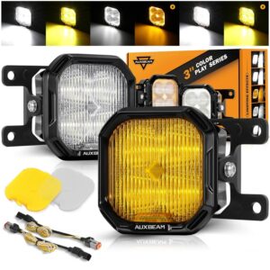 Color Play Series 3 Inch LED Fog Light Kit For Ford Honda Nissan Subaru Acura
