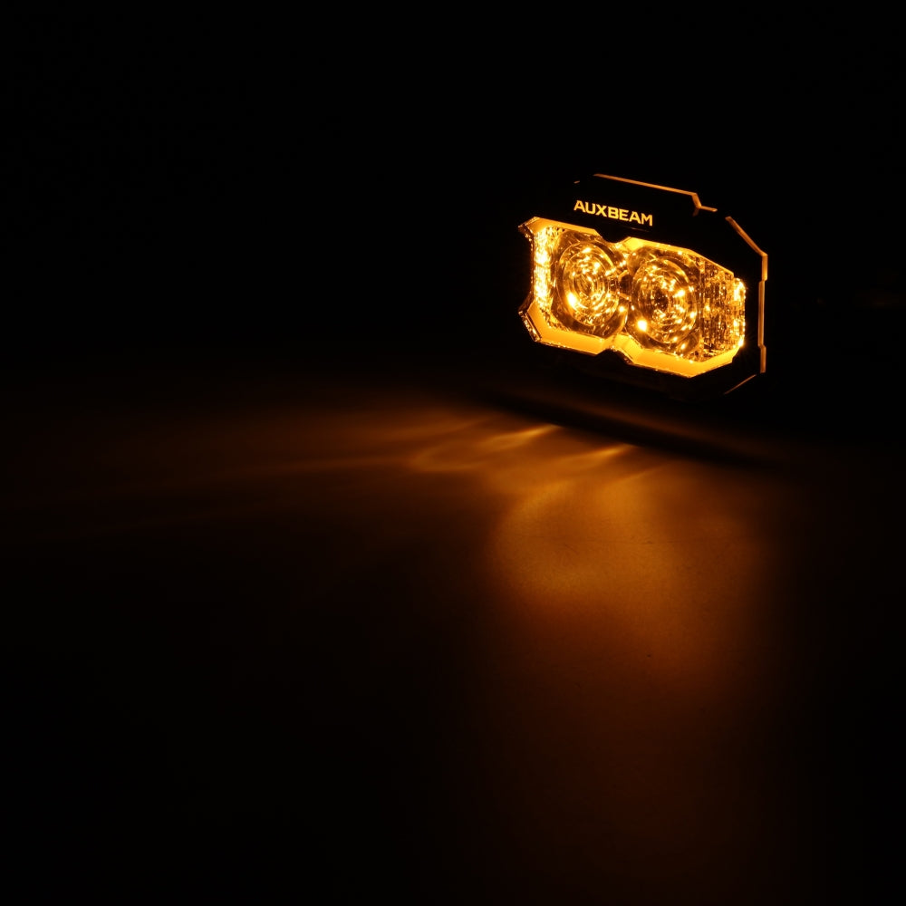 MASTER-T Series 5" Spot Beam Off-Road Lights with Dynamic Start-Up Amber Backlight — 2Pcs Pod Light / Without Black Covers - Image 3