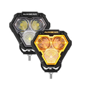 MASTER-T Series 5" Combo Beam Off-Road Lights with Dynamic Start-Up Amber Backlight — 2Pcs Pod Light / Without Black Covers