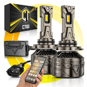 π9006/HB4 LED Bulb Fog Light/Low Beam Lighs 120W 25000LM CT60 Series, with App Control Via Bluetooth & Dual Color Switchback β Cost-Effective Choice | 2 Bulbs β 9006/HB4 / -