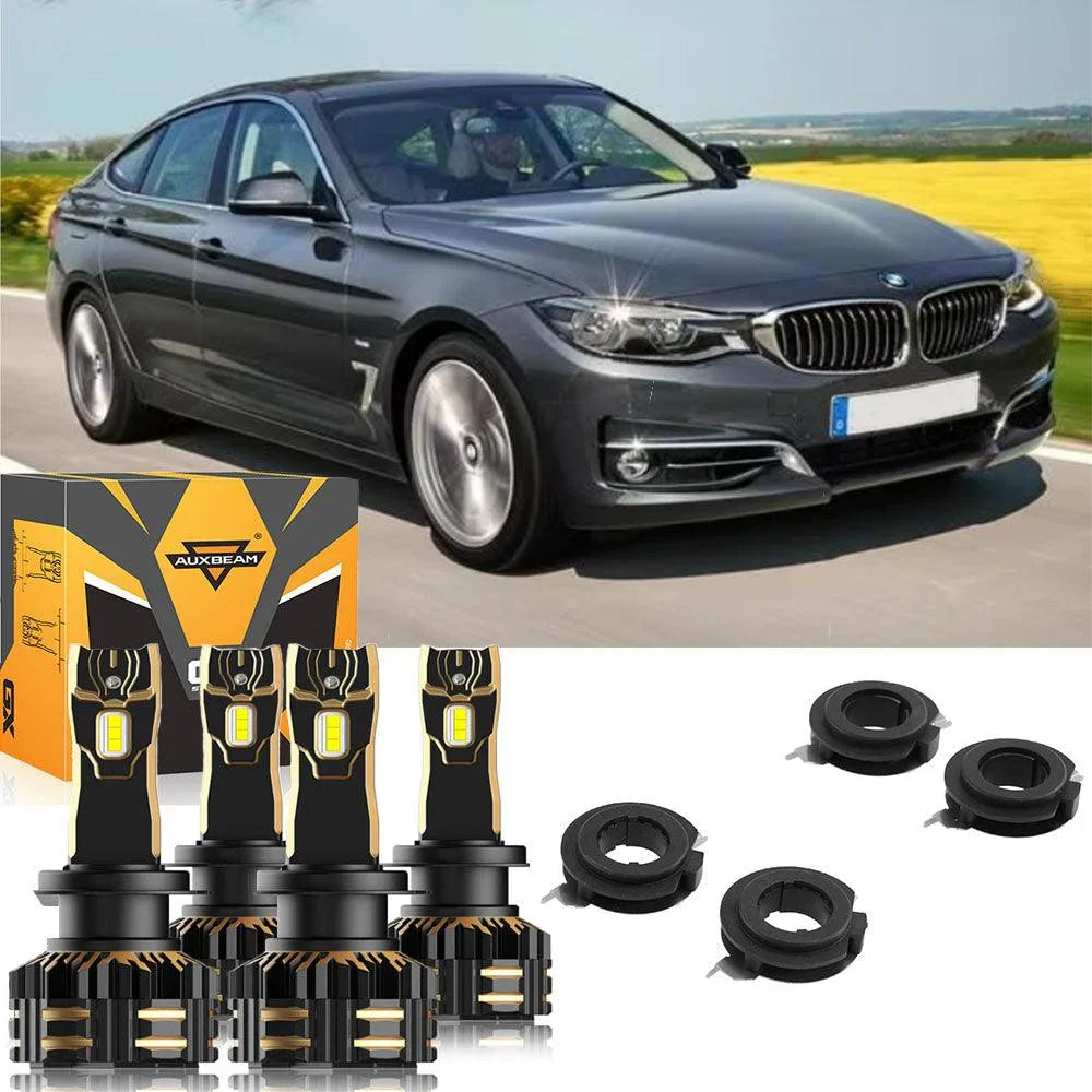 For 2017 BMW 330i H7 LED Headlight Bulbs Bundle — H7 Light Adapter Holder