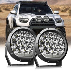 (2pcs/set) 7 Inch 178W Round Off road light Spot Beam LED Driving Lights — 7 Inch Driving Lights