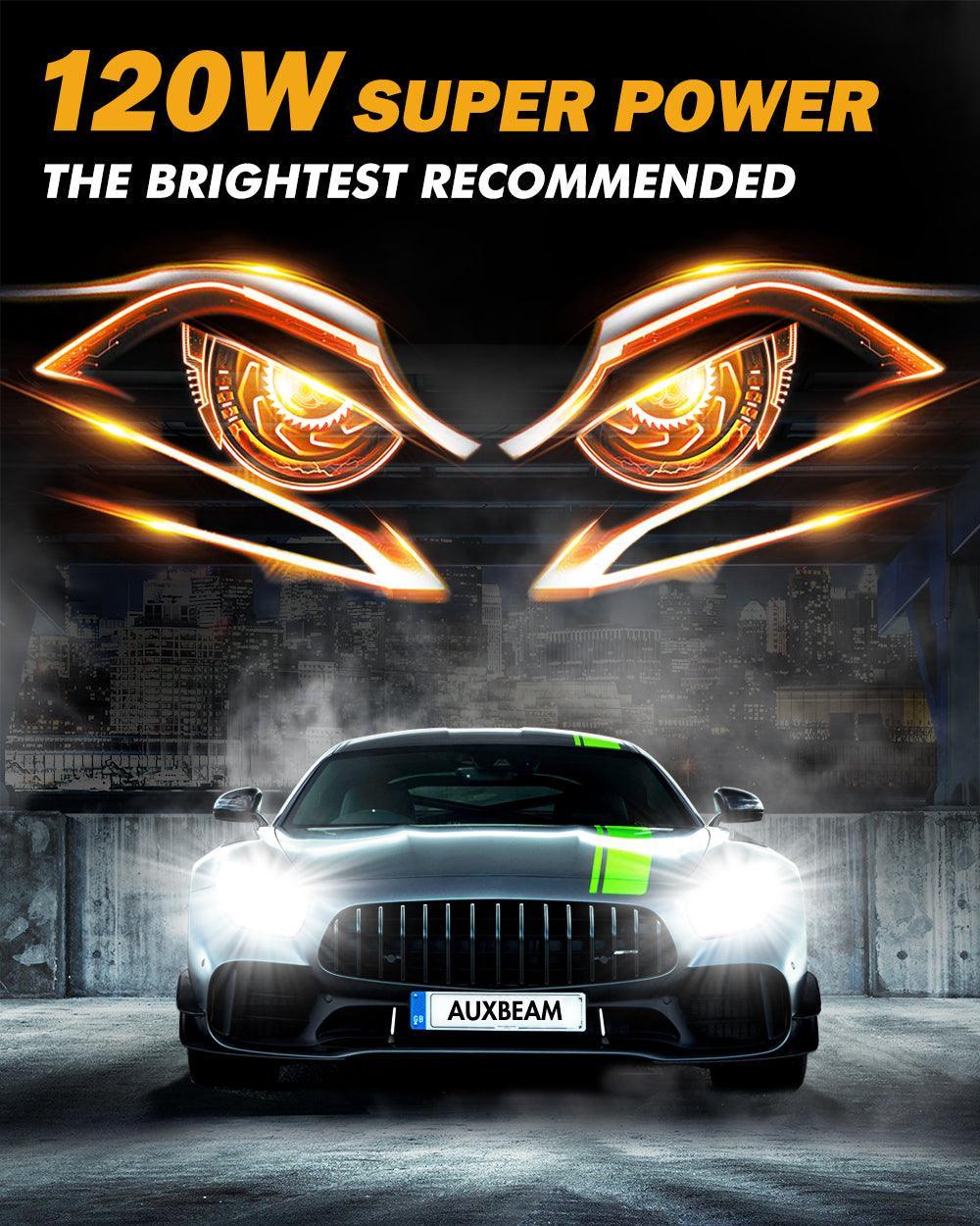 For 2007 Ford Escape H4 LED Headlight Bulbs Bundle — H7 High Beam - Image 2