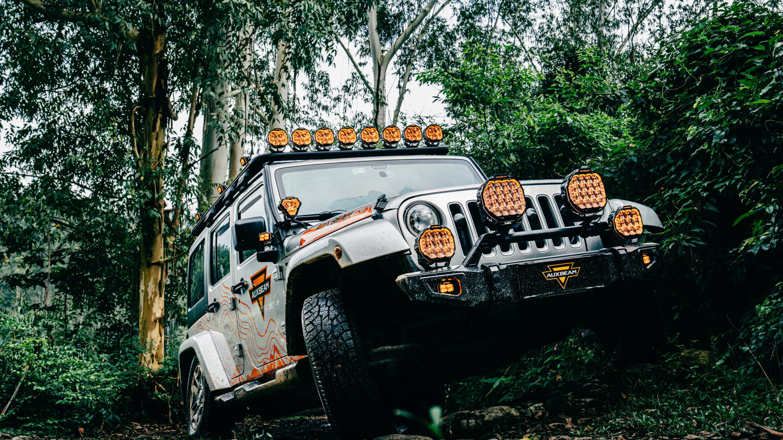 MASTER-T Series 3" Flood Beam Off-Road Lights with Amber Backlight — 2Pcs Pod Light / Without Black Covers - Image 5