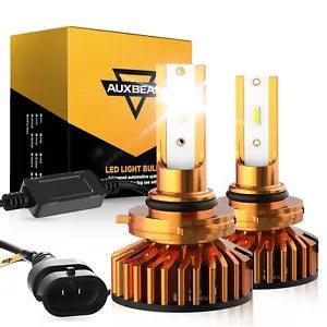9006 LED Headlight Bulbs 52W 10000LM F2 Series Mini Size 6500K Cool White | 2 Bulbs — 9006/HB4