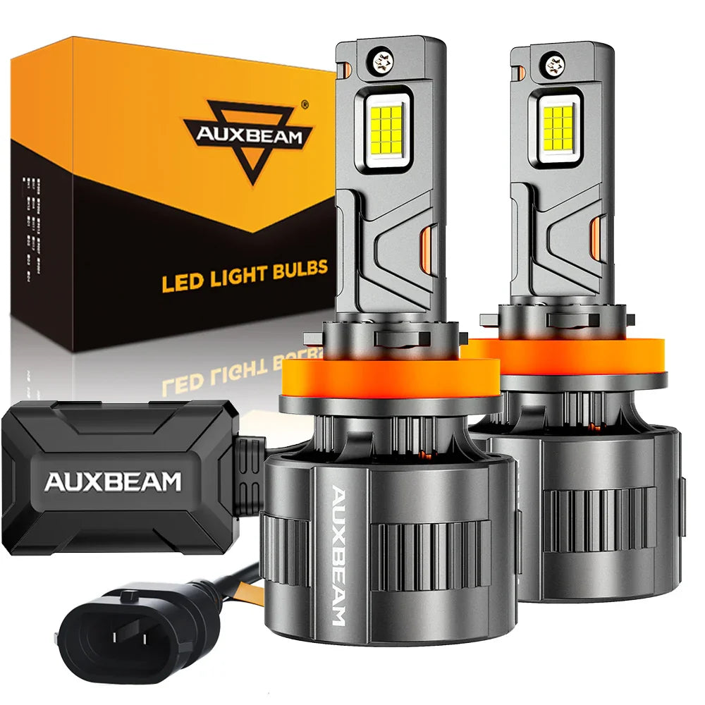πDual Compatibility 12V/24V F35 Series 32000LM 130W LED Headlight Bulbs 6500K Cool White