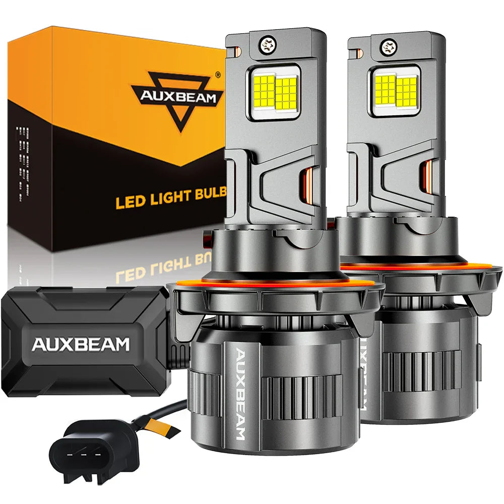 ๐H13/9008 LED Headlight Bulbs 130W 32000LM F35 Series Dual Compatibility 12V/24V 6500K Cool White | 2 Bulbs โ H13/9008 / -