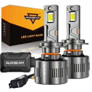 ๐H7 LED Headlight Bulbs 130W 32000LM F35 Series Dual Compatibility 12V/24V 6500K Cool White | 2 Bulbs โ H7 / -