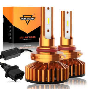 9005 LED Headlight Bulbs 52W 10000LM F2 Series Mini Size 6500K Cool White | 2 Bulbs — 9005/HB3/H10
