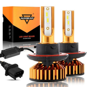 H13 LED Headlight Bulbs 52W 10000LM F2 Series Mini Size 6500K Cool White | 2 Bulbs — H13/9008