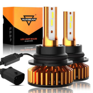 9007 LED Headlight Bulbs 52W 10000LM F2 Series Mini Size 6500K Cool White | 2 Bulbs — 9007/HB5
