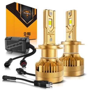 ๐H7 LED Headlight Bulbs S3 Pro Series Dual Decoder CAN-BUS Error Free 12V 120W 24000LM 6500K Cool White | 2 Bulbs โ H7 / 2pcs