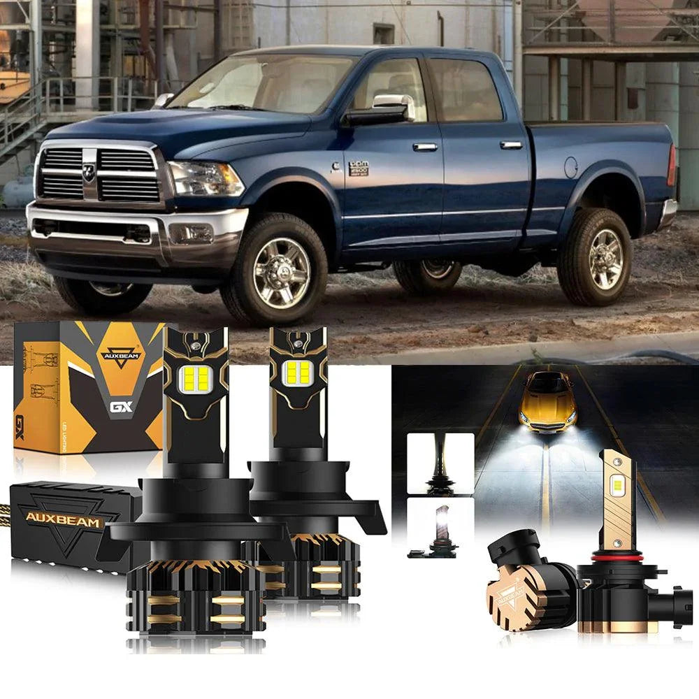 For 2011-2012 Ram 2500 H13 LED Headlight Bulbs — H13 High & Low Beam