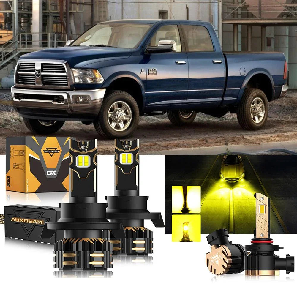 For 2011-2012 Ram 2500 H13 LED Headlight Bulbs — H13 High & Low Beam - Image 2