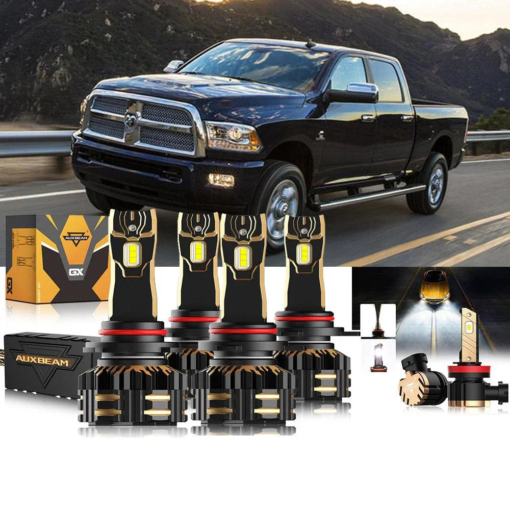 For 2013-2015 Ram 2500 (with projector-type headlights) 9005 9012 LED Headlight Bulbs Bundle — 9012 Low Beam (with projector-type headlights)