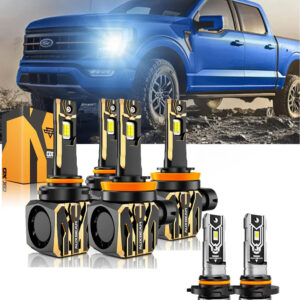 For 2015-2020 Ford F-150 9005 H11 LED Headlight Bulbs Bundle — H11 Low Beam