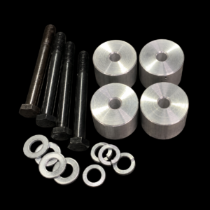 MBD4x4 30 mm Rear Spring Drop Spacers – Porsche Cayenne 955/957 (2002–2010) on a black background, without stickers